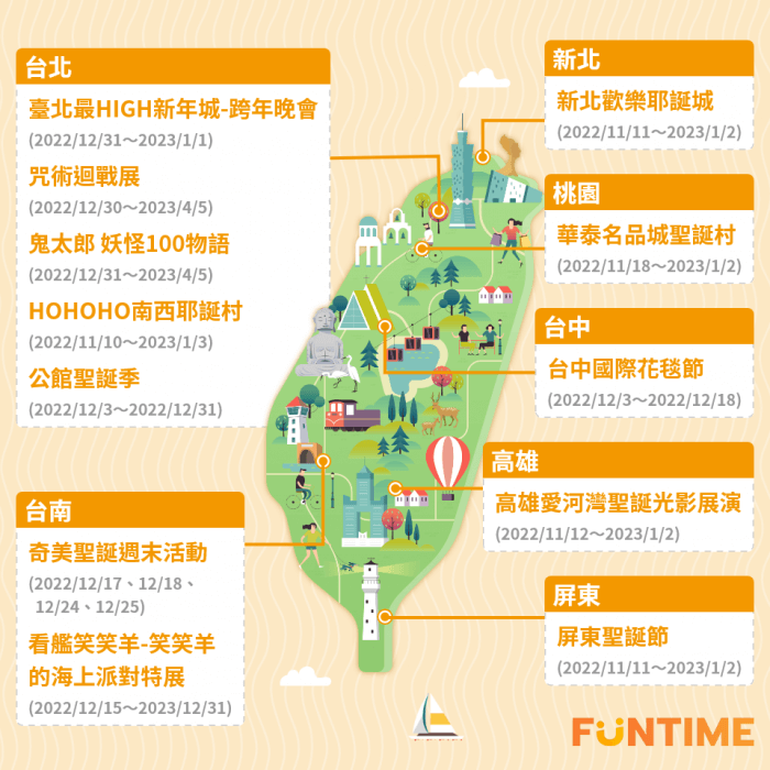 【12月旅游活动月历】台湾各地12月份精彩活动尽在此！