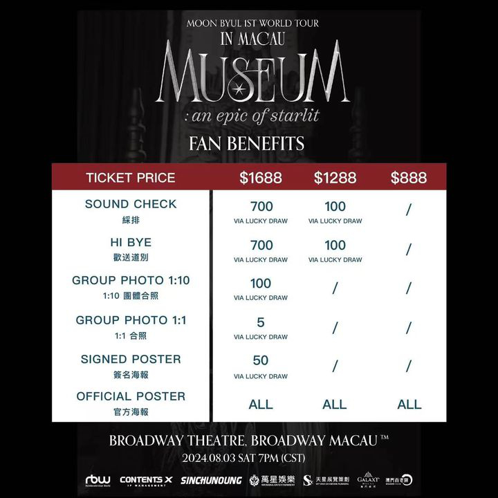 澳門優惠 即將開售 Moon Byul 1ST WORLD TOUR IN MACAU MUSEUM優惠 2
