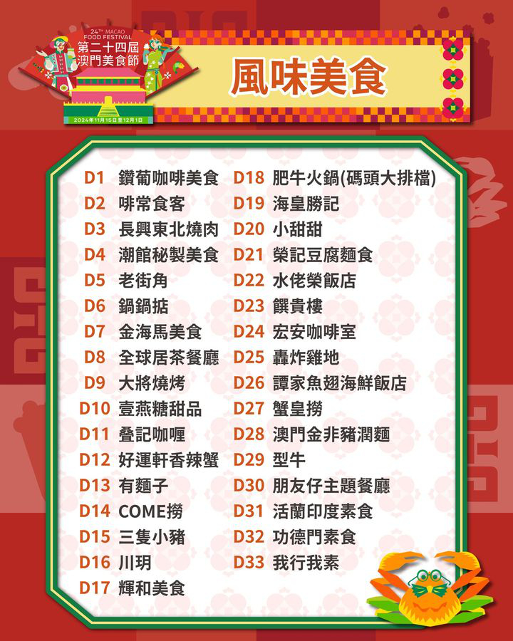 澳門優惠 澳門美食節多重優惠等你來享利是 8